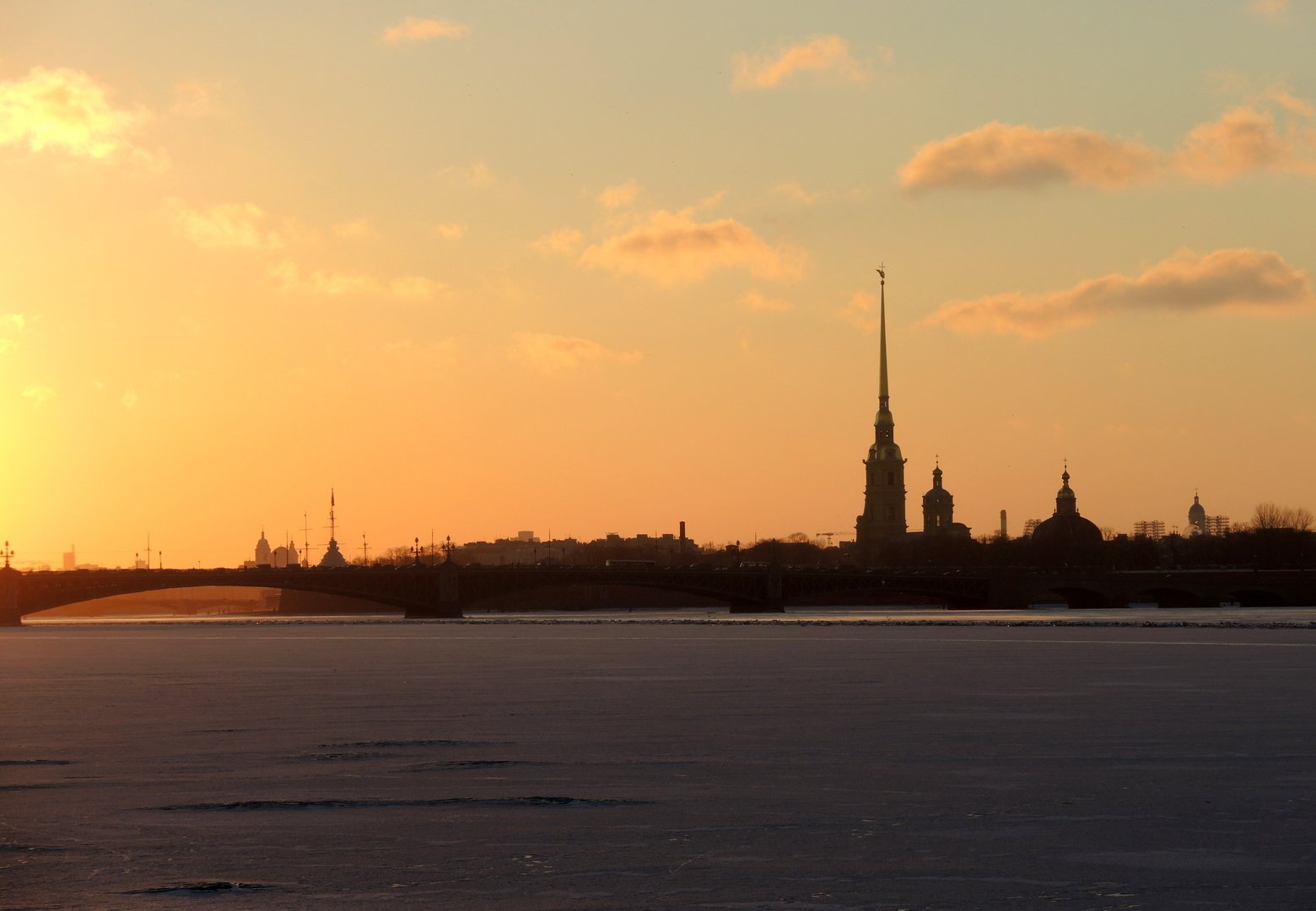 Санкт Петербург Петропавловская крепость закат