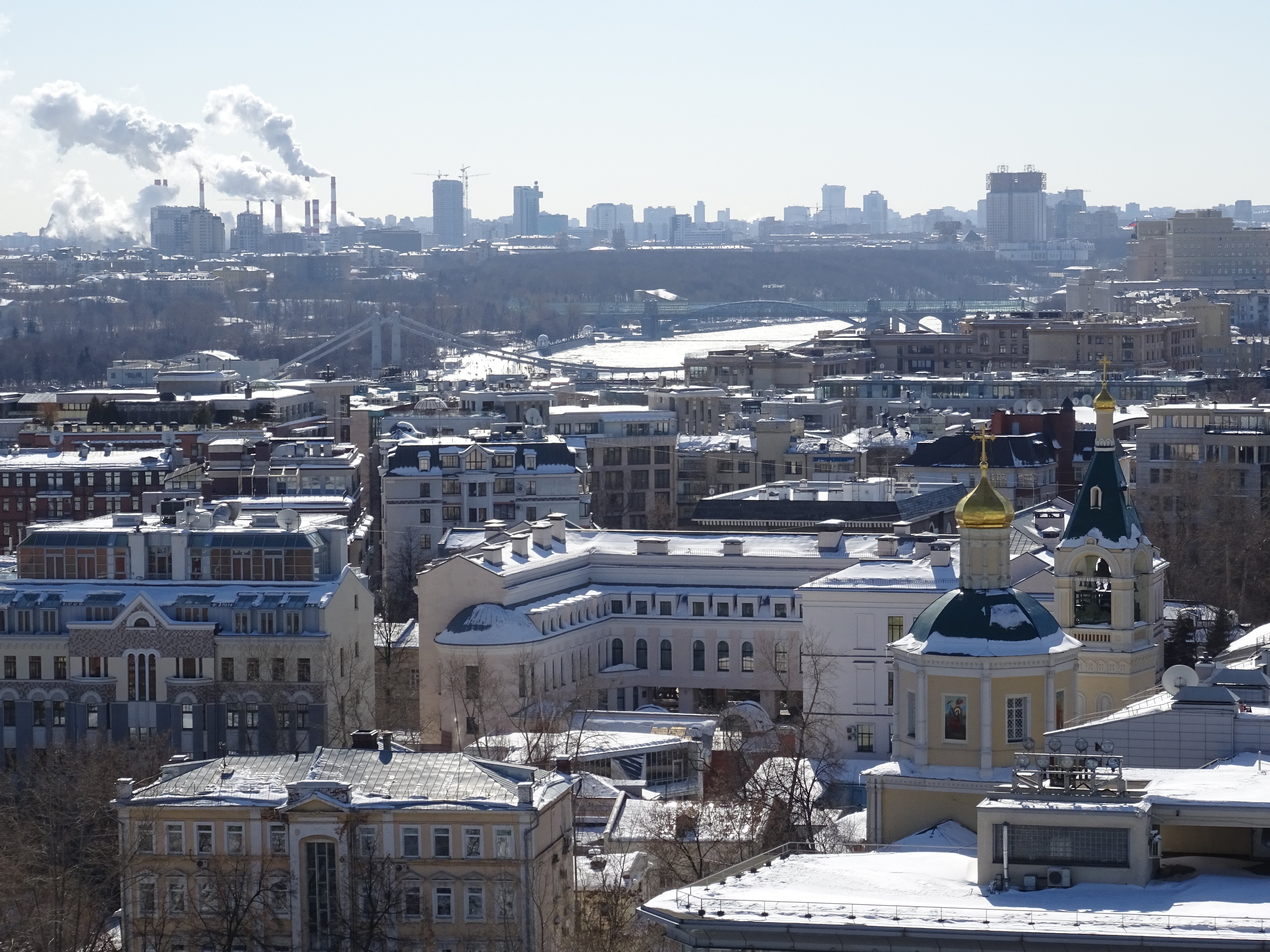 вид со смотровой в москве