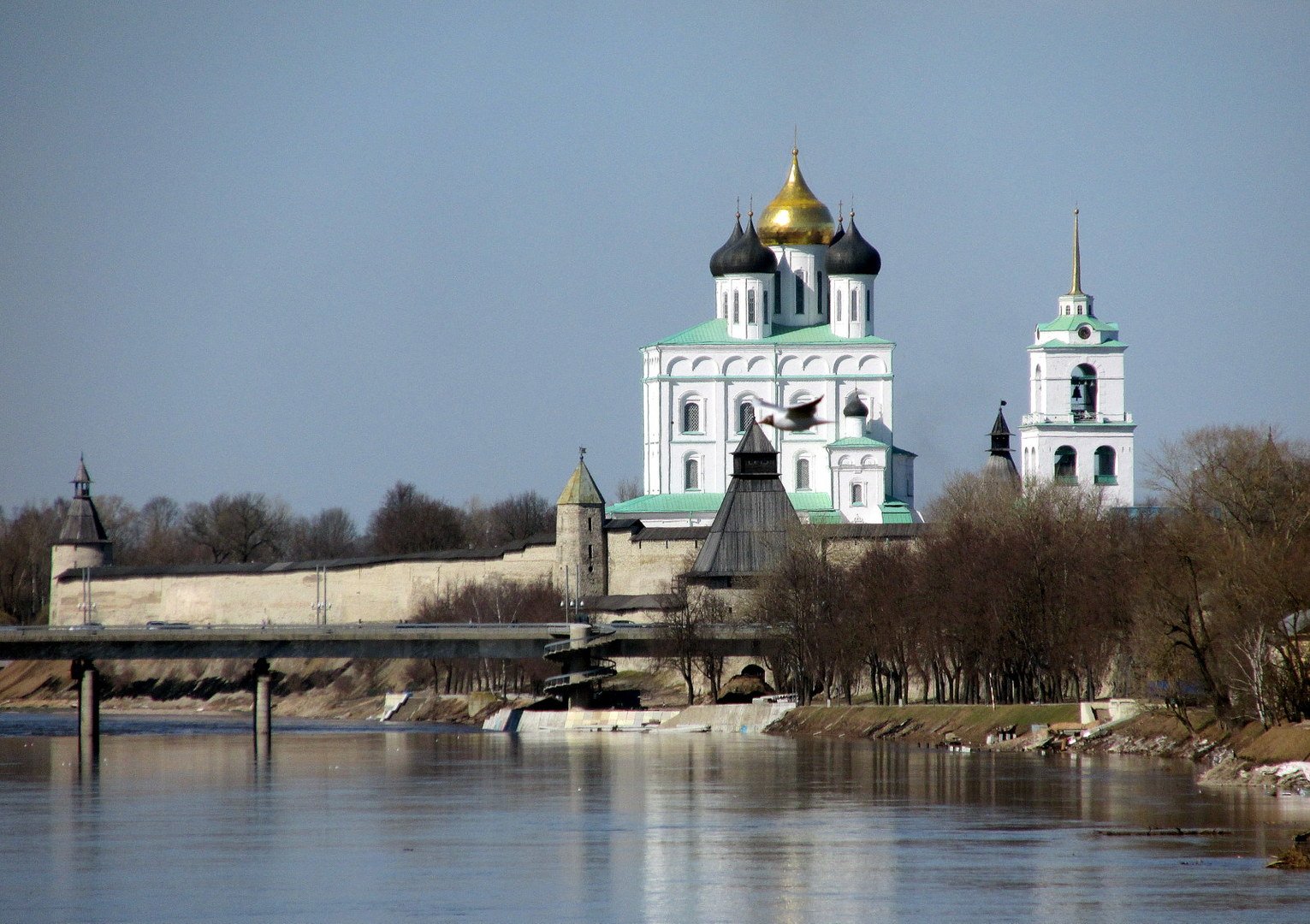 Троицкий собор Псков зима