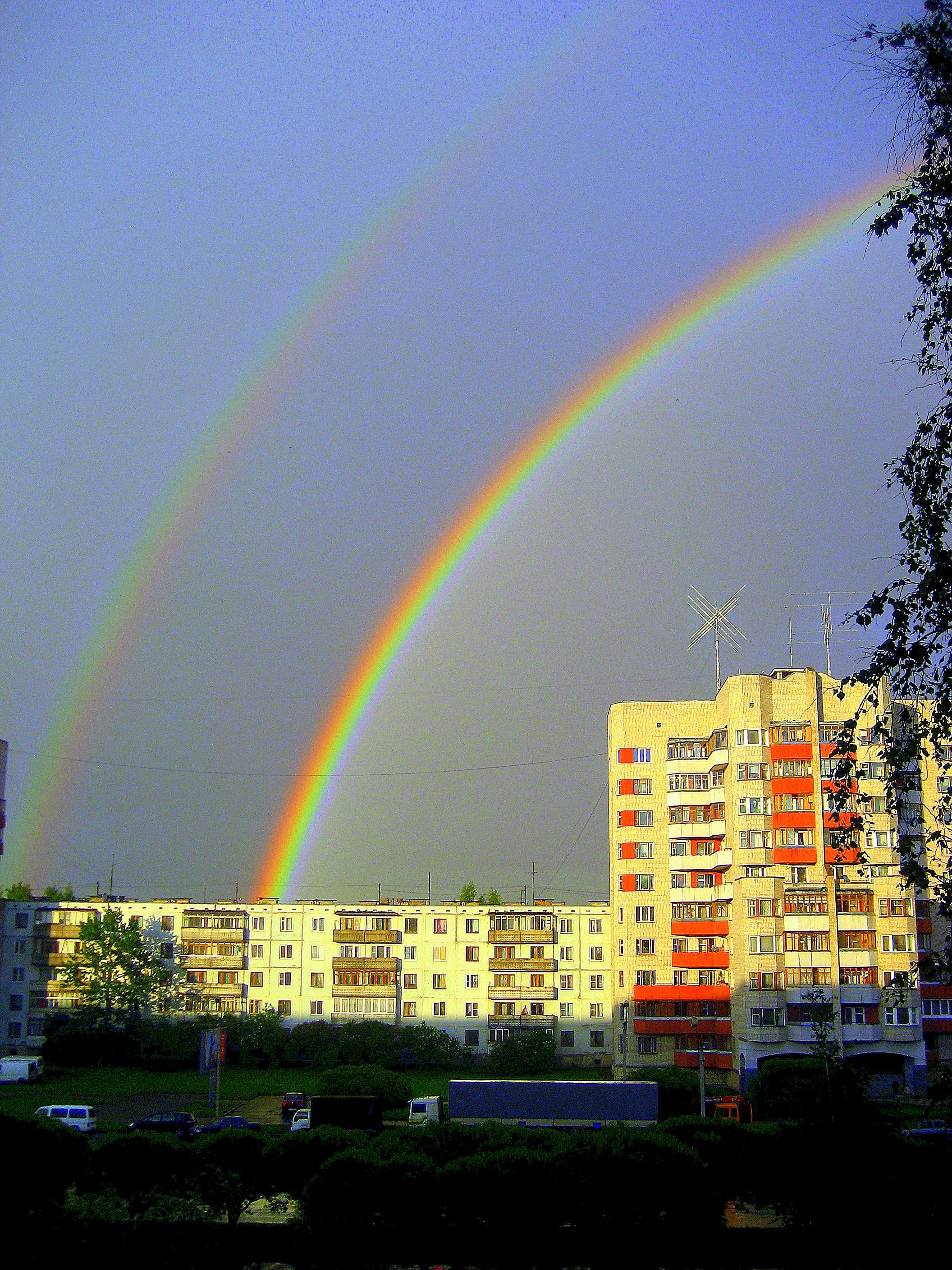 Радуга дома фото